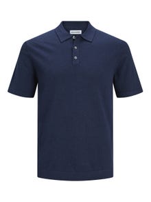 Jack & Jones Gładki T-shirt -Navy Blazer - 12248819
