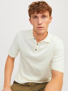 Jack & Jones Gładki T-shirt -Cloud Dancer - 12248819