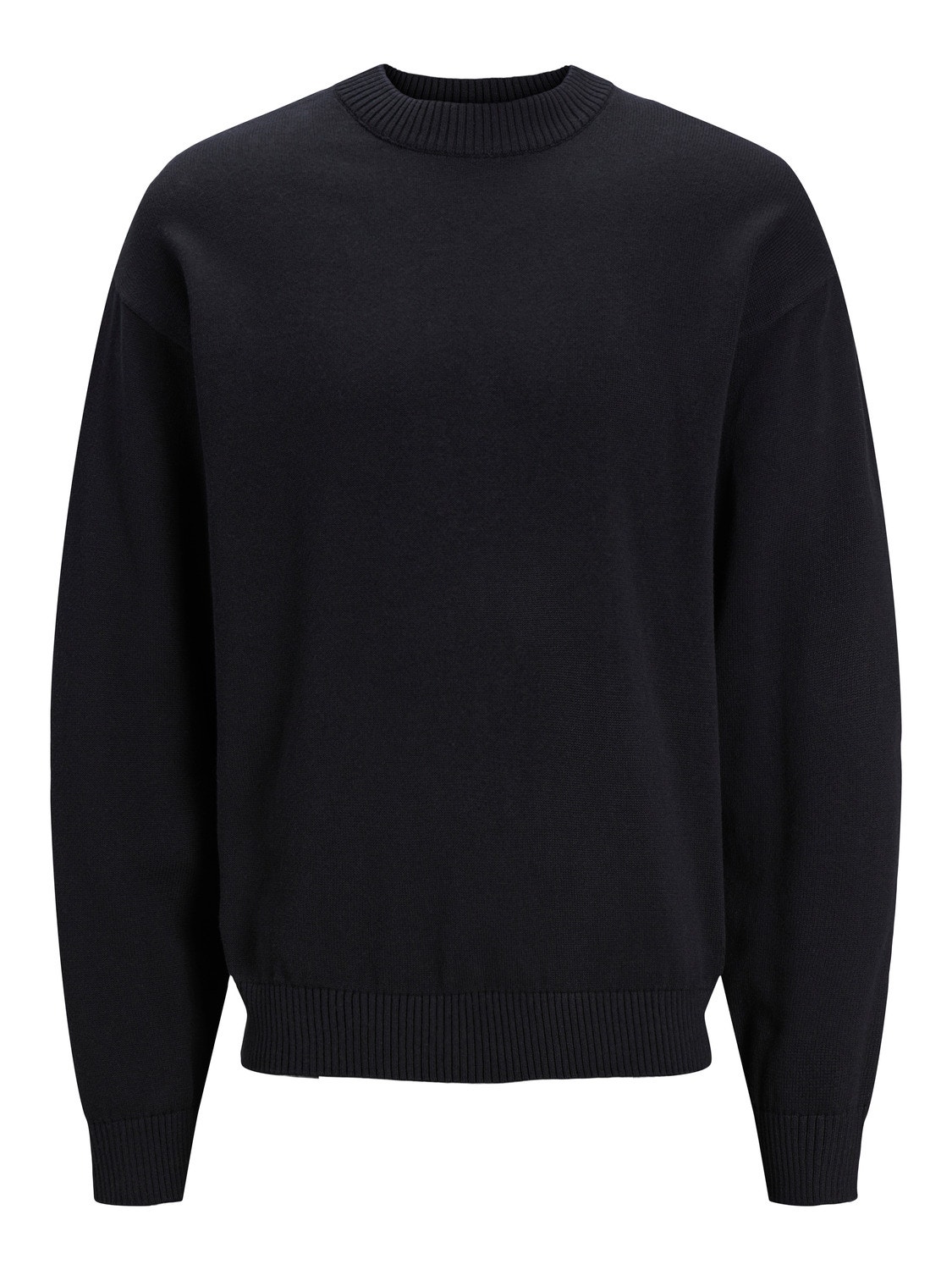 Jack & Jones Einfarbig Strickpullover mit Rundhals -Black - 12248823