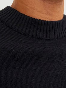 Jack & Jones Gładki Sweter z dzianiny z okrągłym dekoltem -Black - 12248823
