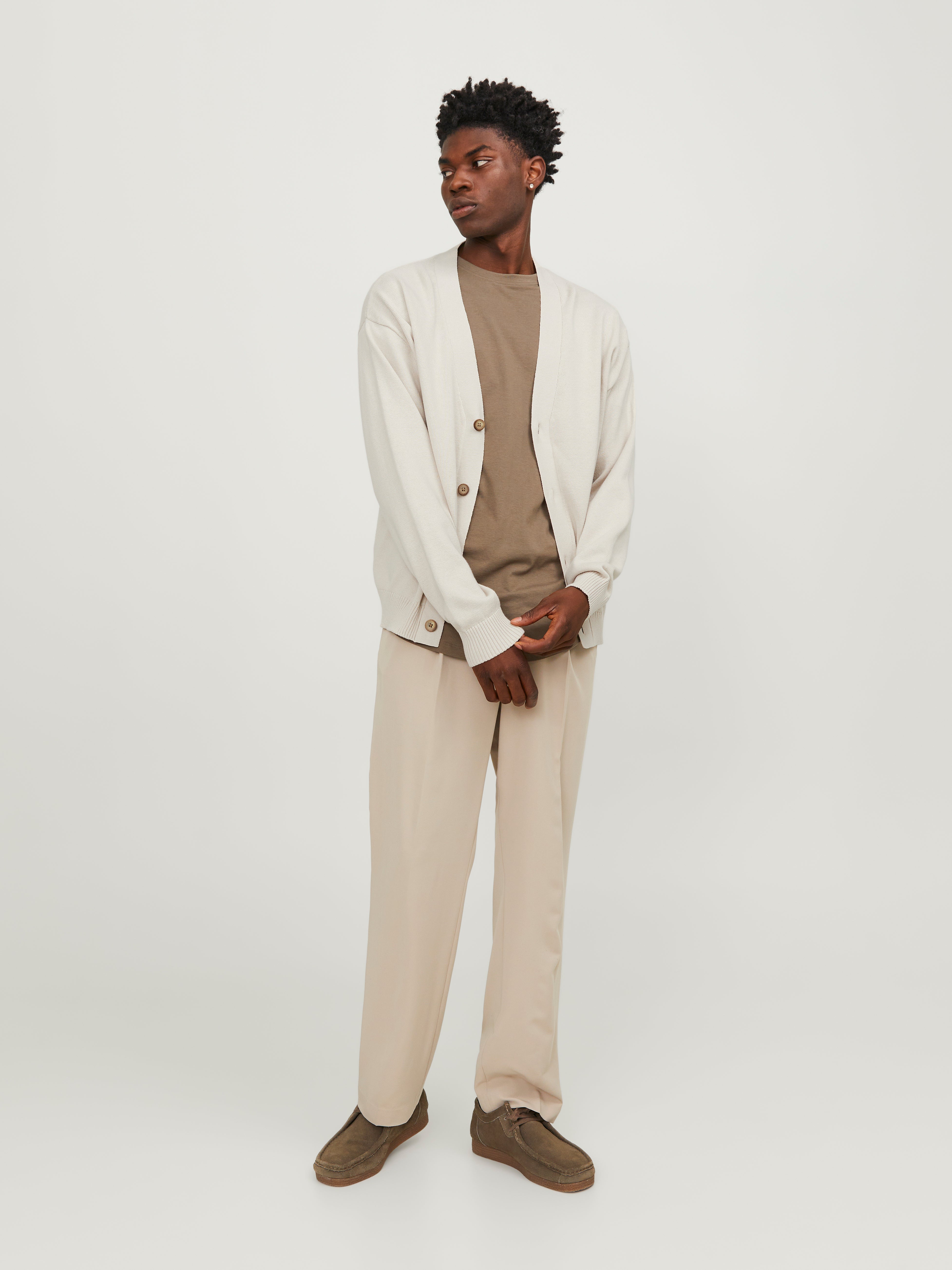 Einfarbig Strickjacke | Weiß | Jack & Jones®