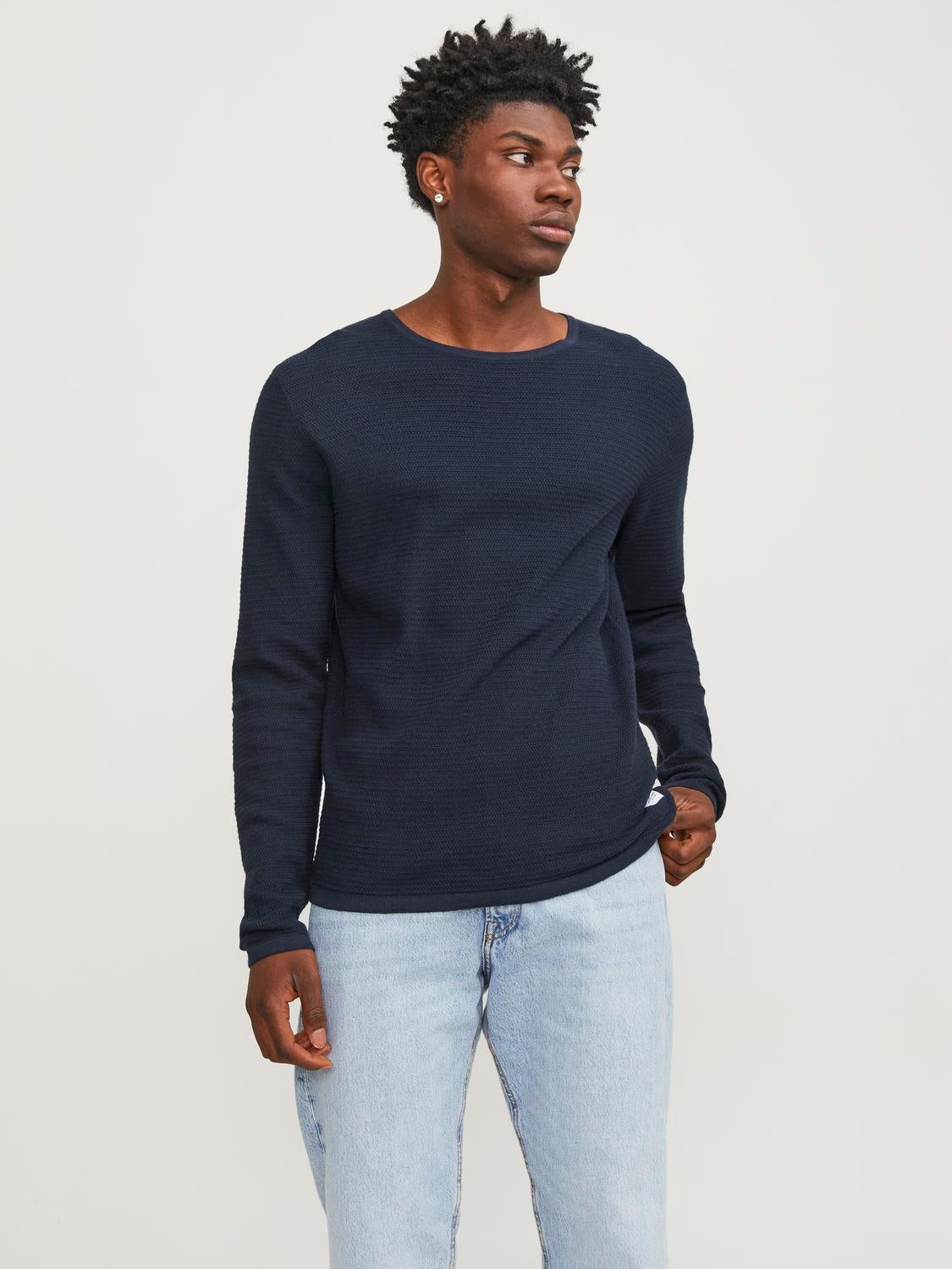 Plain Crew Neck Jumper