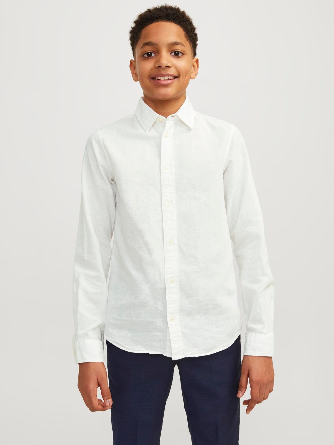 Jack & Jones Overhemd Voor jongens -White - 12248936