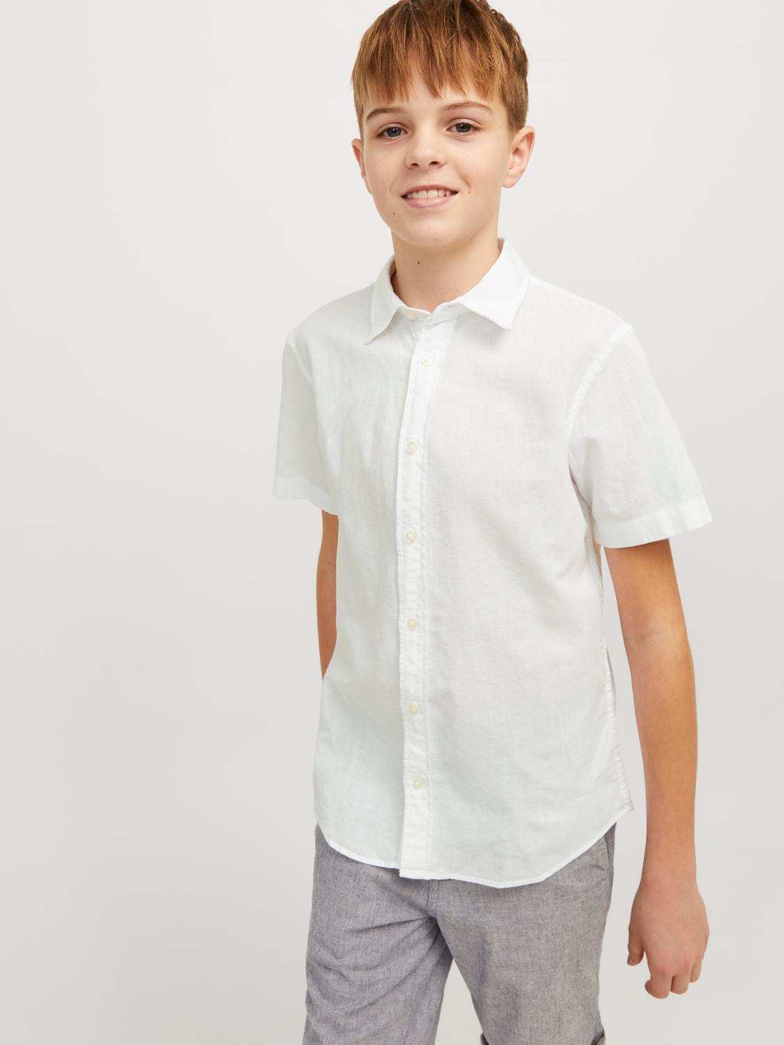 Jack & Jones Overhemd Voor jongens -White - 12248938