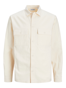 Jack & Jones Relaxed Fit Overskjorte -Ecru - 12248956