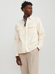 Jack & Jones Relaxed Fit Overskjorte -Ecru - 12248956