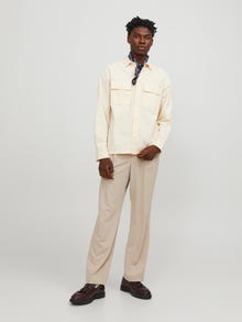 Jack & Jones Relaxed Fit Overskjorte -Ecru - 12248956