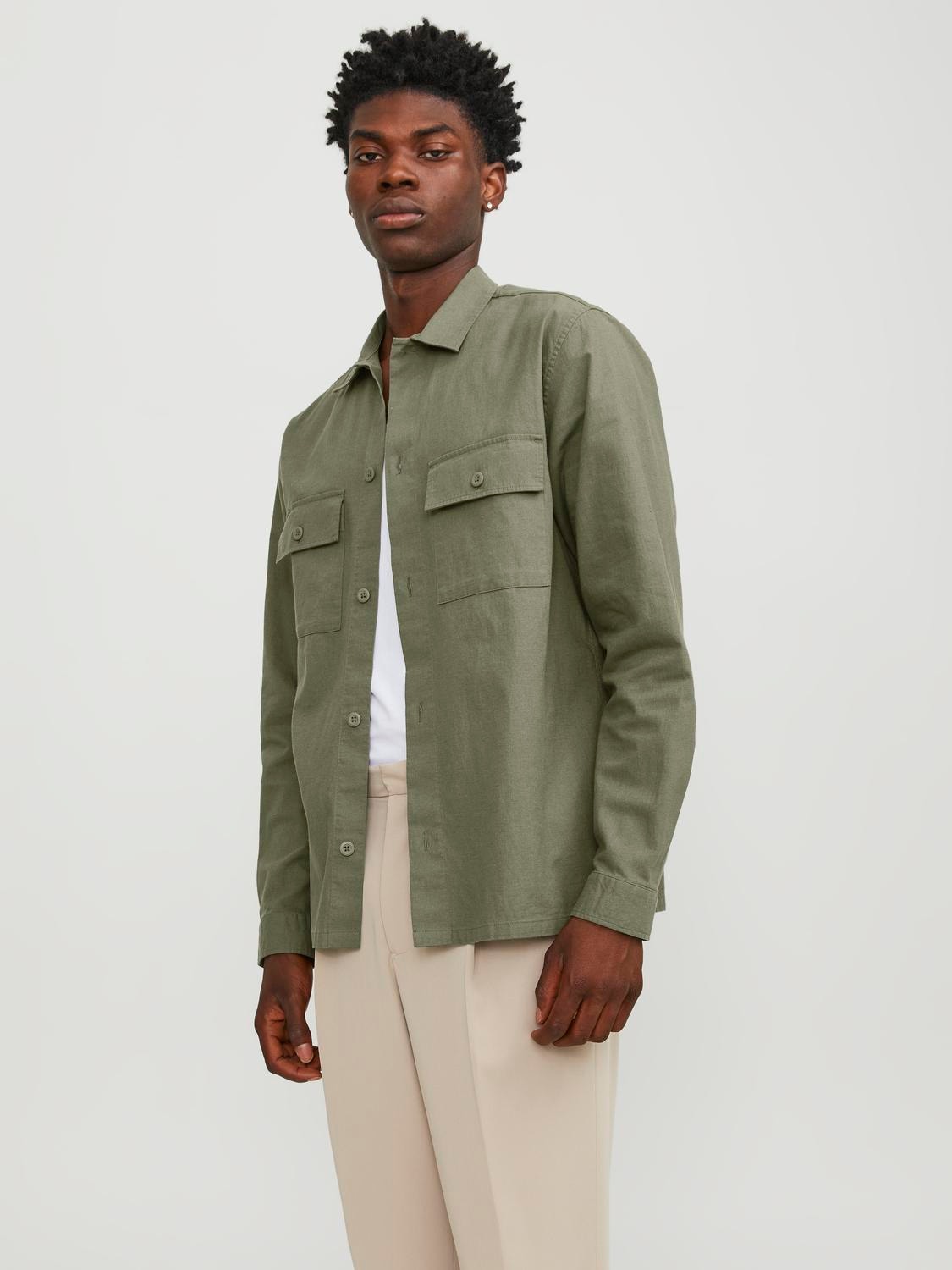 Jack & Jones Giacca camicia Relaxed Fit -Dusty Olive - 12248956