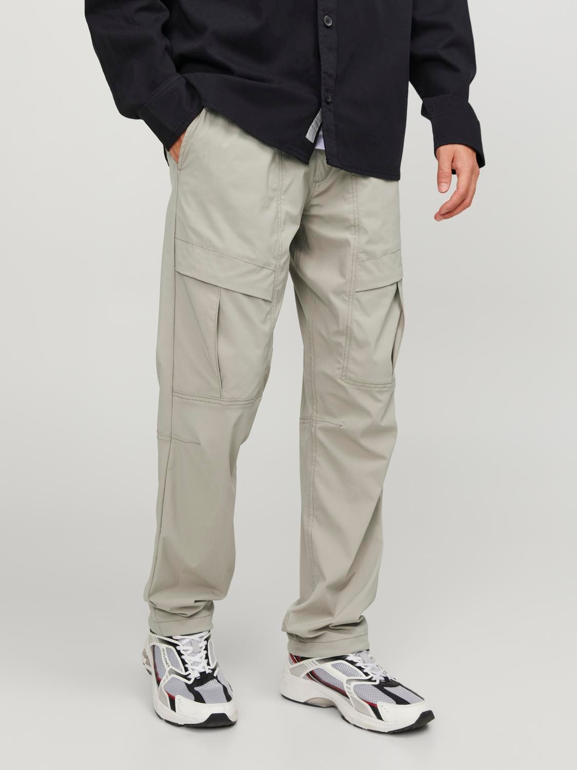 Relaxed Fit Cargo trousers, Light Grey