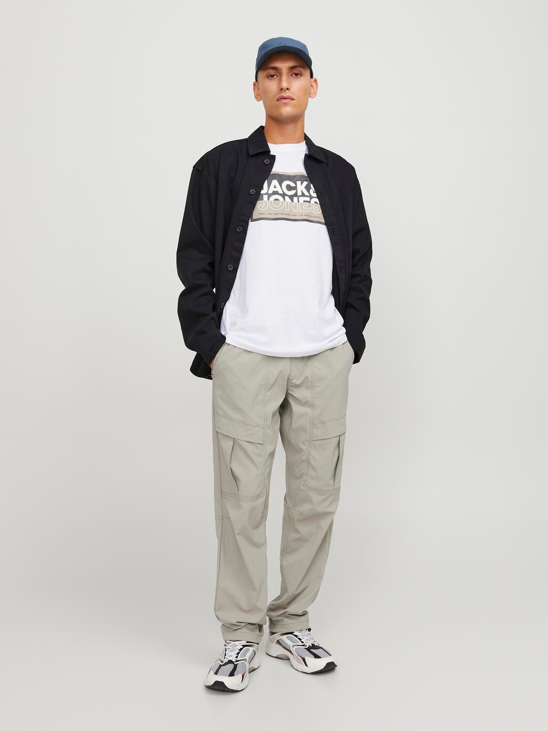 Jack & Jones Relaxed Fit Spodnie bojówki -Crockery - 12248997