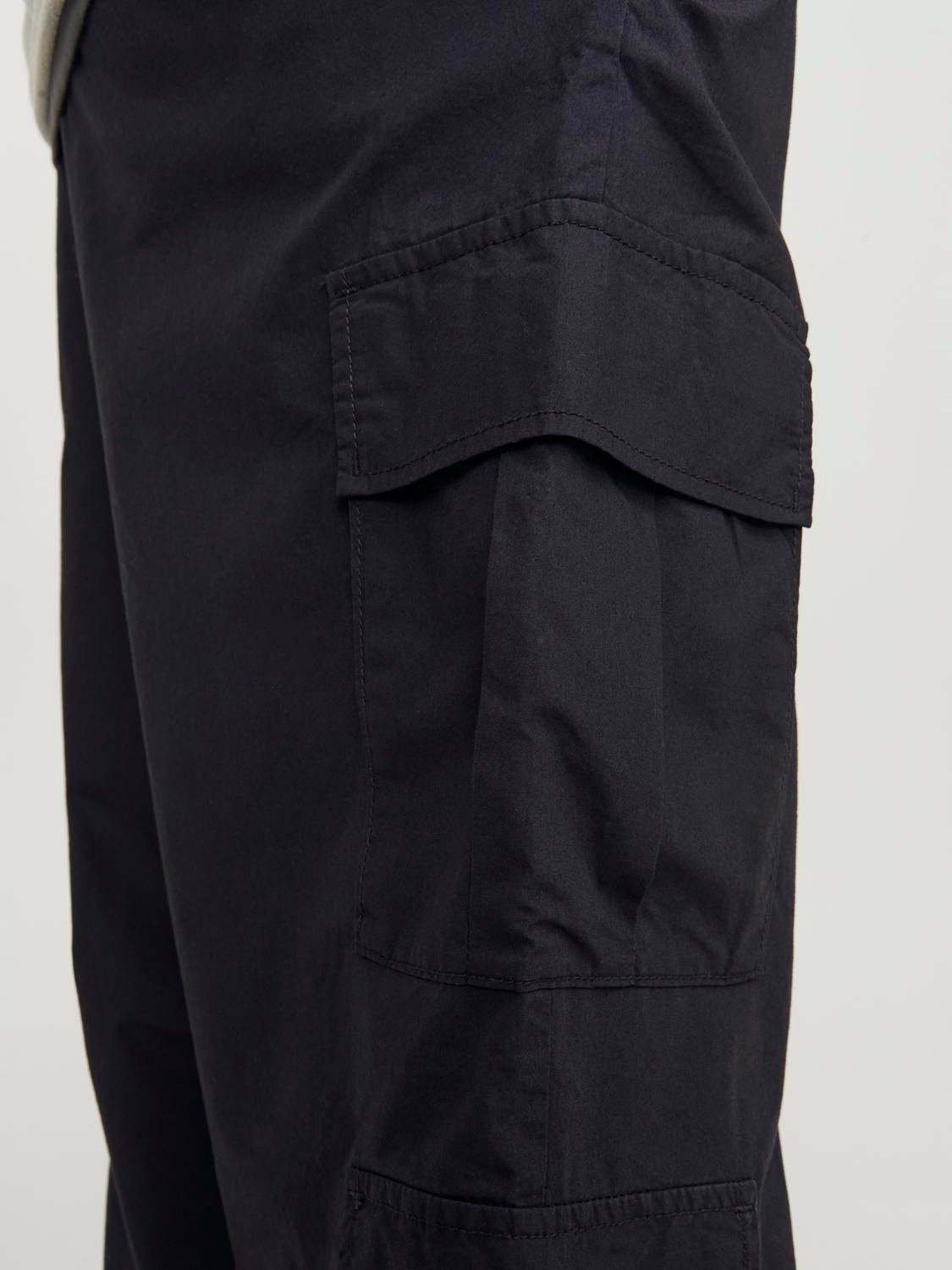 Jack & Jones Pantaloni cargo Wide Fit -Black - 12249002