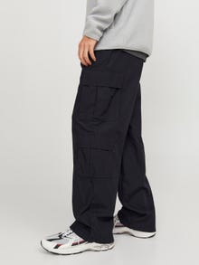 Jack & Jones Wide Fit Spodnie bojówki -Black - 12249002