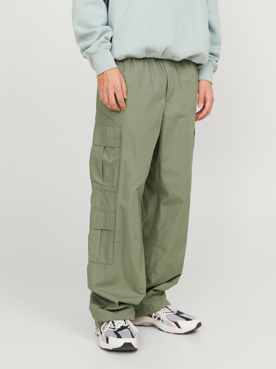 Wide Fit Cargo trousers | Dark | Green Jack Jones® 