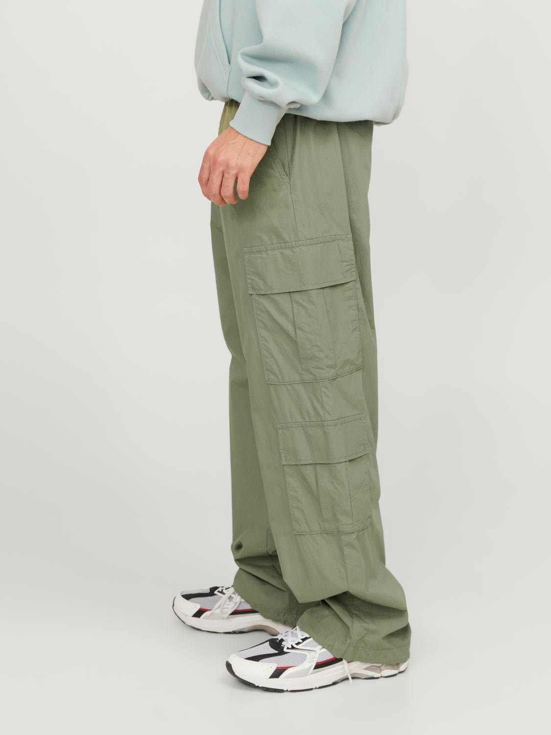 Dark Green & Cargo Fit | Jones® Wide Jack trousers |