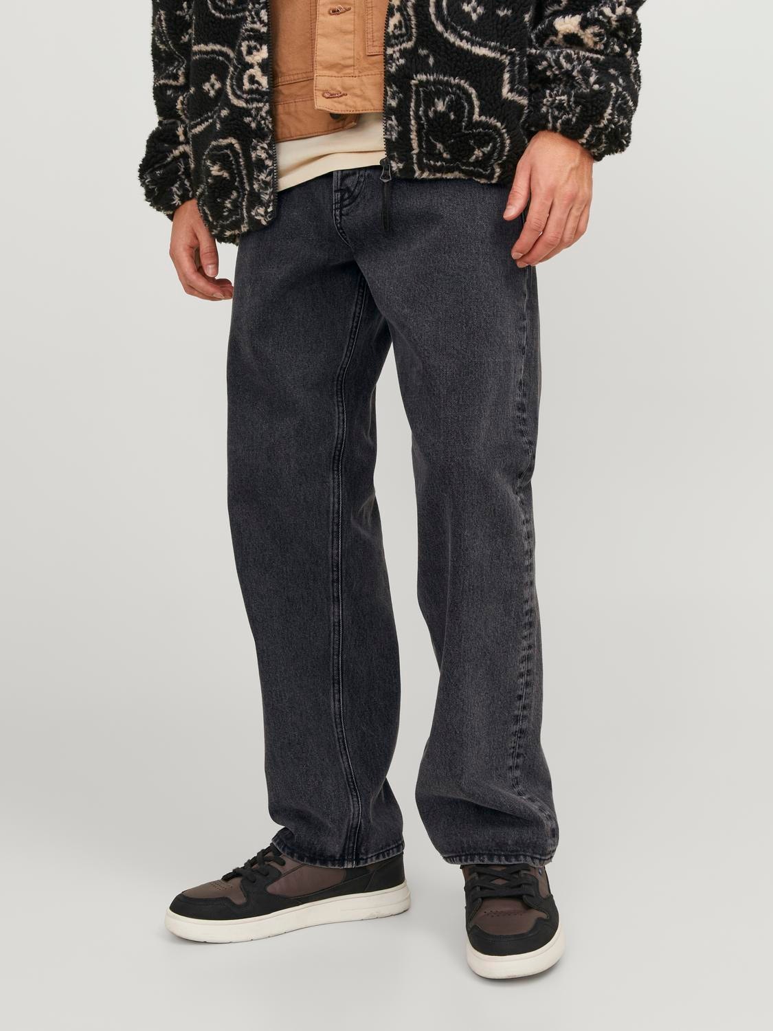 Jack & Jones JJIEDDIE JJORIGINAL MF 904 Jeans Loose fit -Black Denim - 12249021