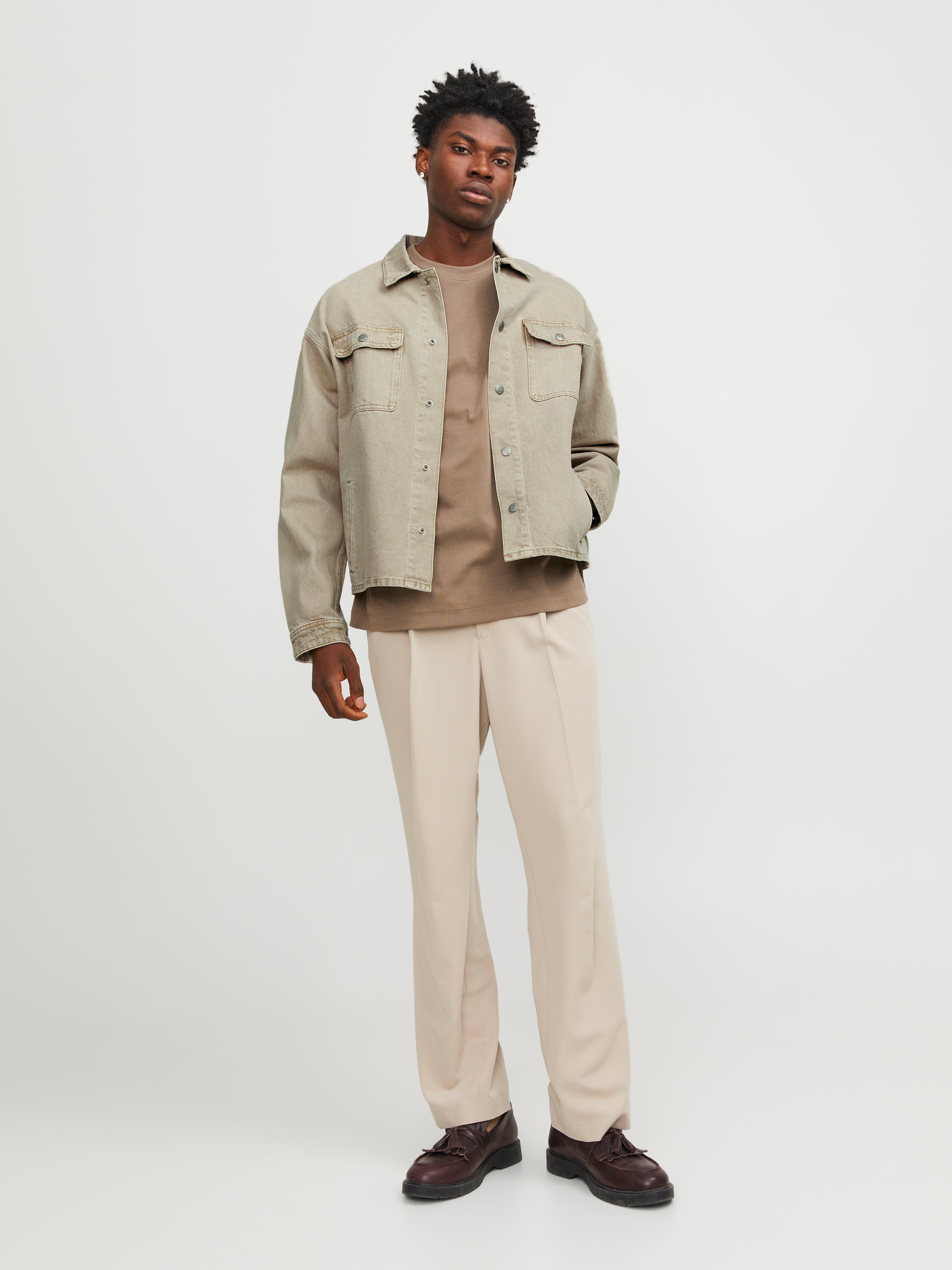 Loose Fit Overshirt | Light Green | Jack & Jones®