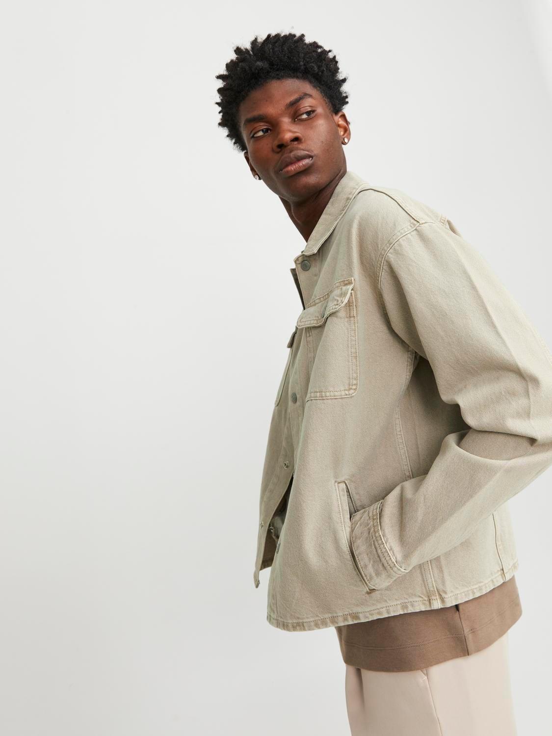 Prada Oversized Denim Shirt in White for Men | Lyst