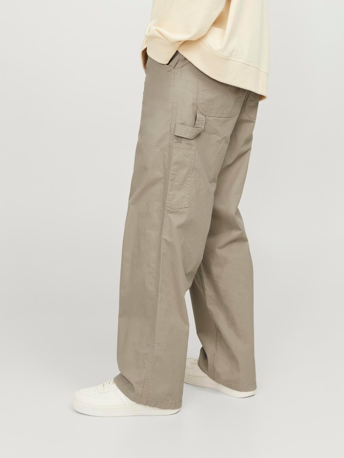 Jack & Jones Wide Fit Klasyczne spodnie -Crockery - 12249033