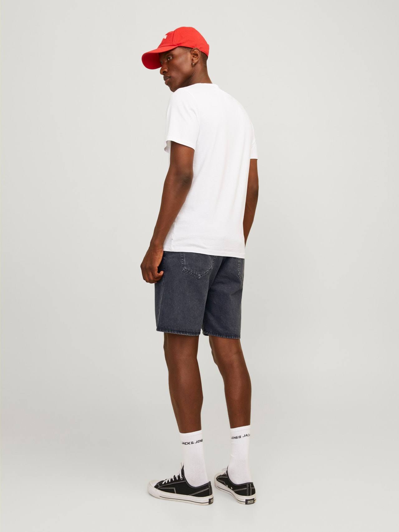 Jack & Jones Calções de Ganga Relaxed Fit -Asphalt - 12249035