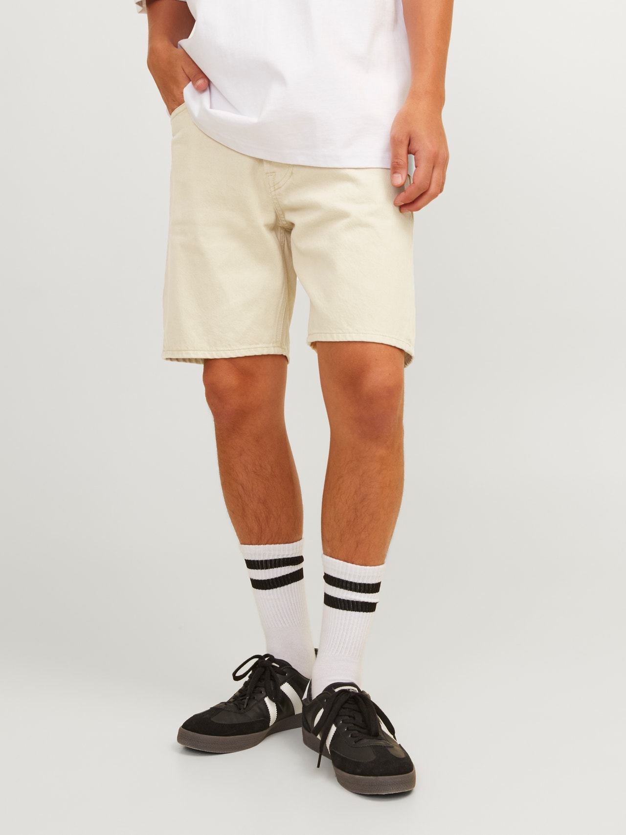 Jack & Jones Relaxed Fit Denim shorts -Biscotti - 12249035