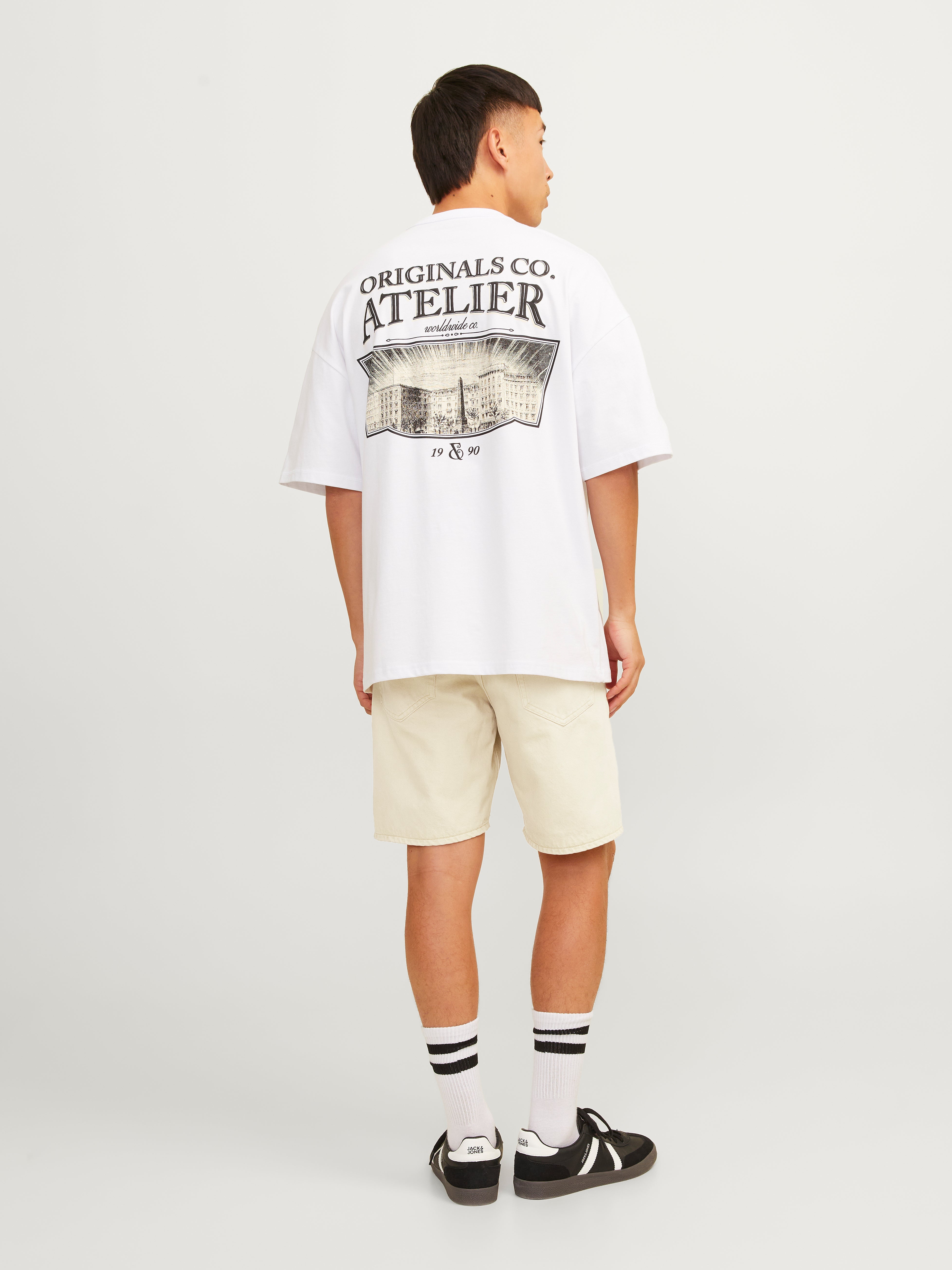 Jack & Jones Relaxed Fit Jeans Shorts -Biscotti - 12249035