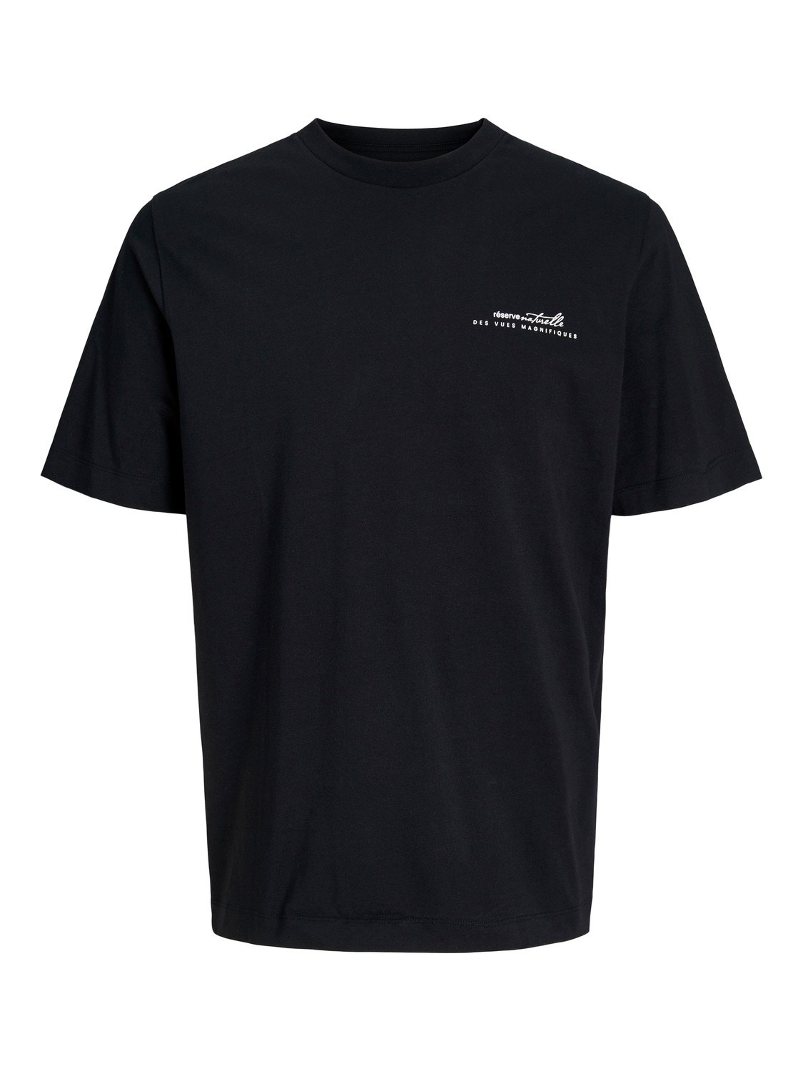 Jack & Jones Tryck Rundringning T-shirt -Black - 12249040