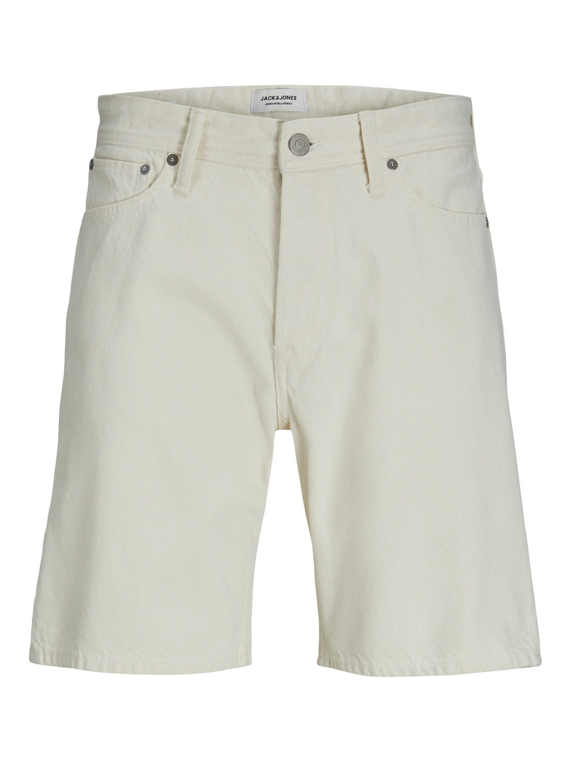Jack & Jones Loose Fit Jeans Shorts -Ecru - 12249043