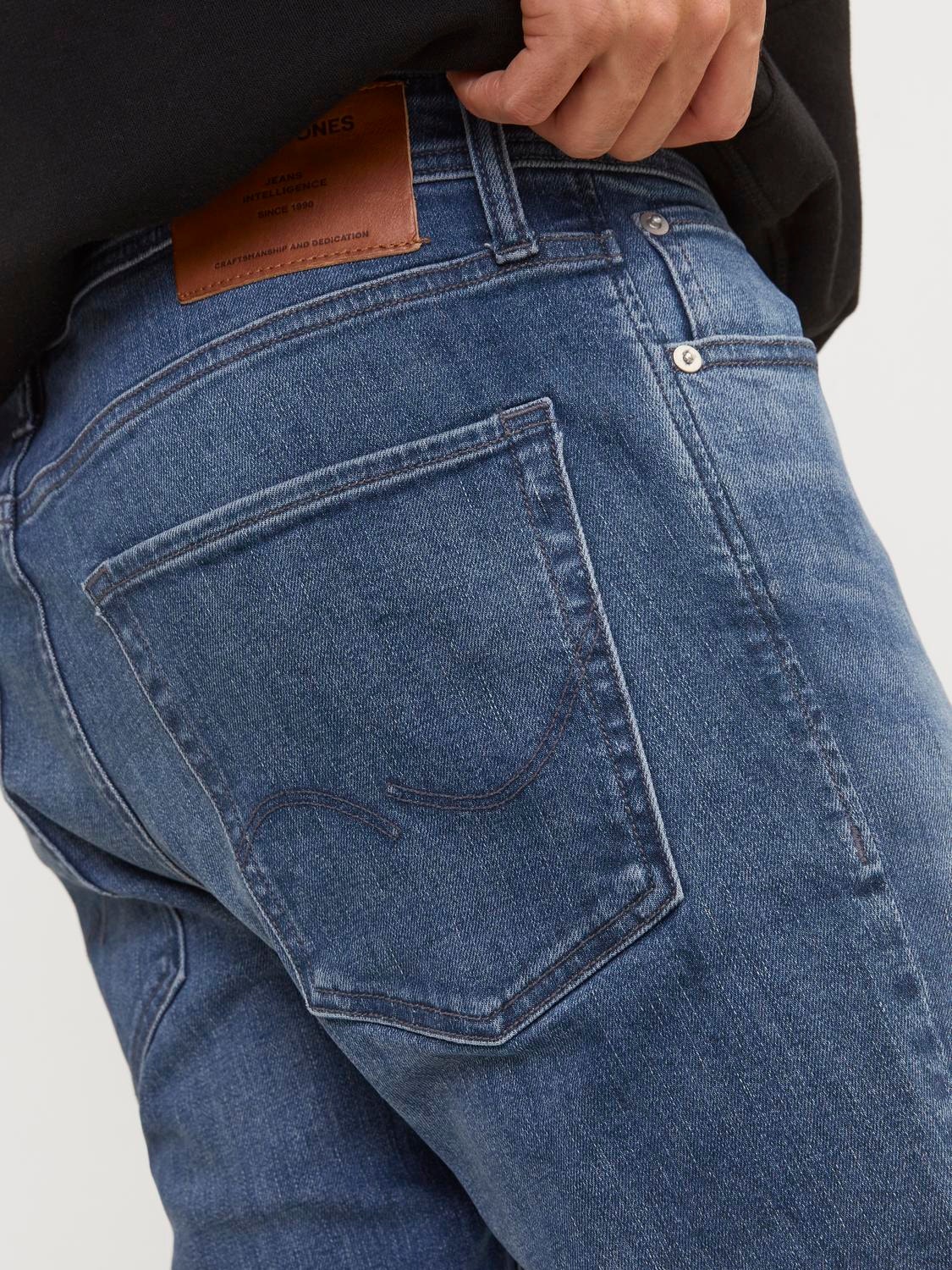 Jack & Jones JJITIM JJORIGINAL AM 784 Slim Fit jeans mit geradem Bein -Blue Denim - 12249052