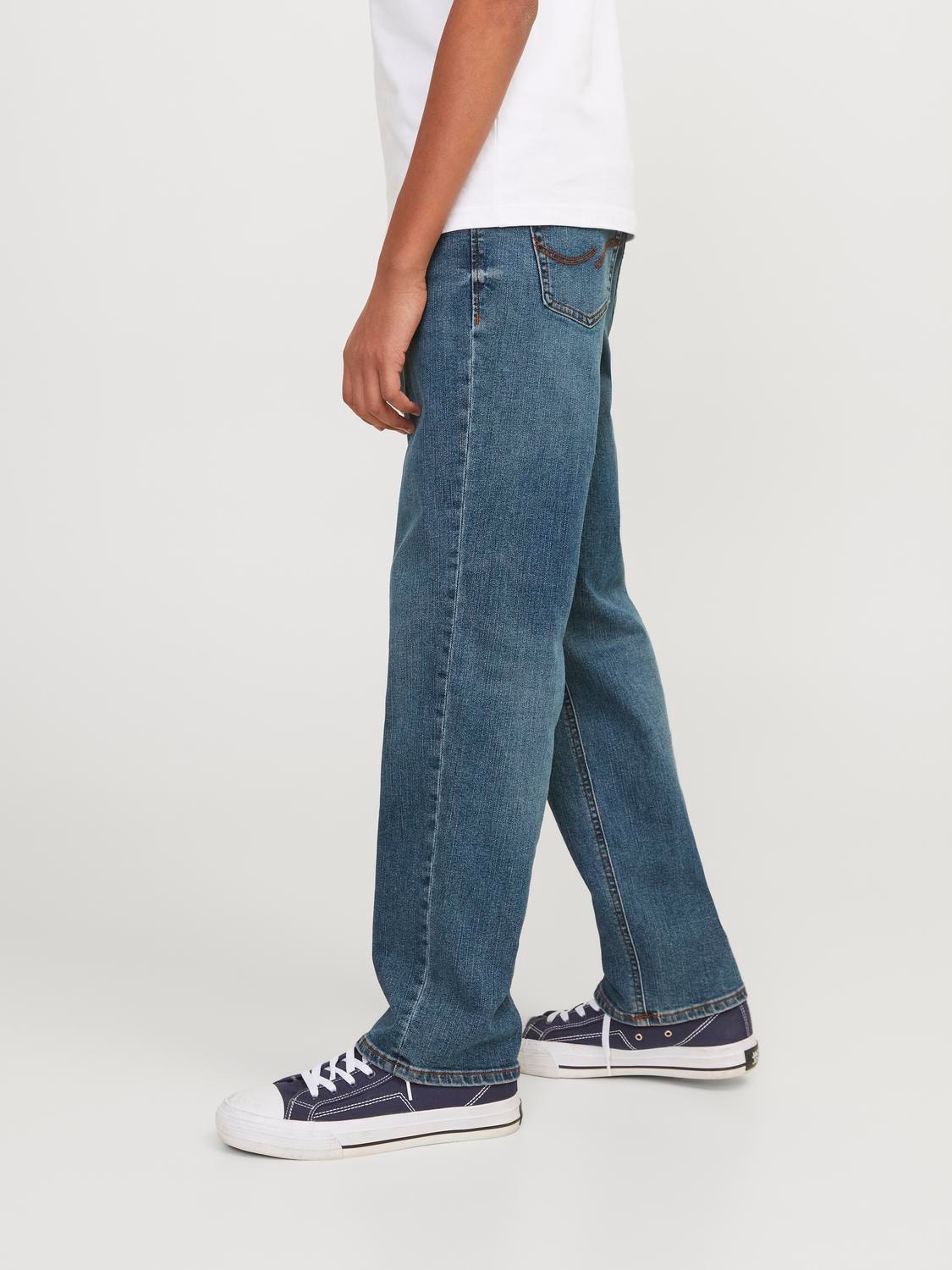 JACK&JONES Jeans Bambino JJICLARK JJORIG Stretch SQ 702 - Blu Denim, Vestibilità Regolare, 5 Tasche