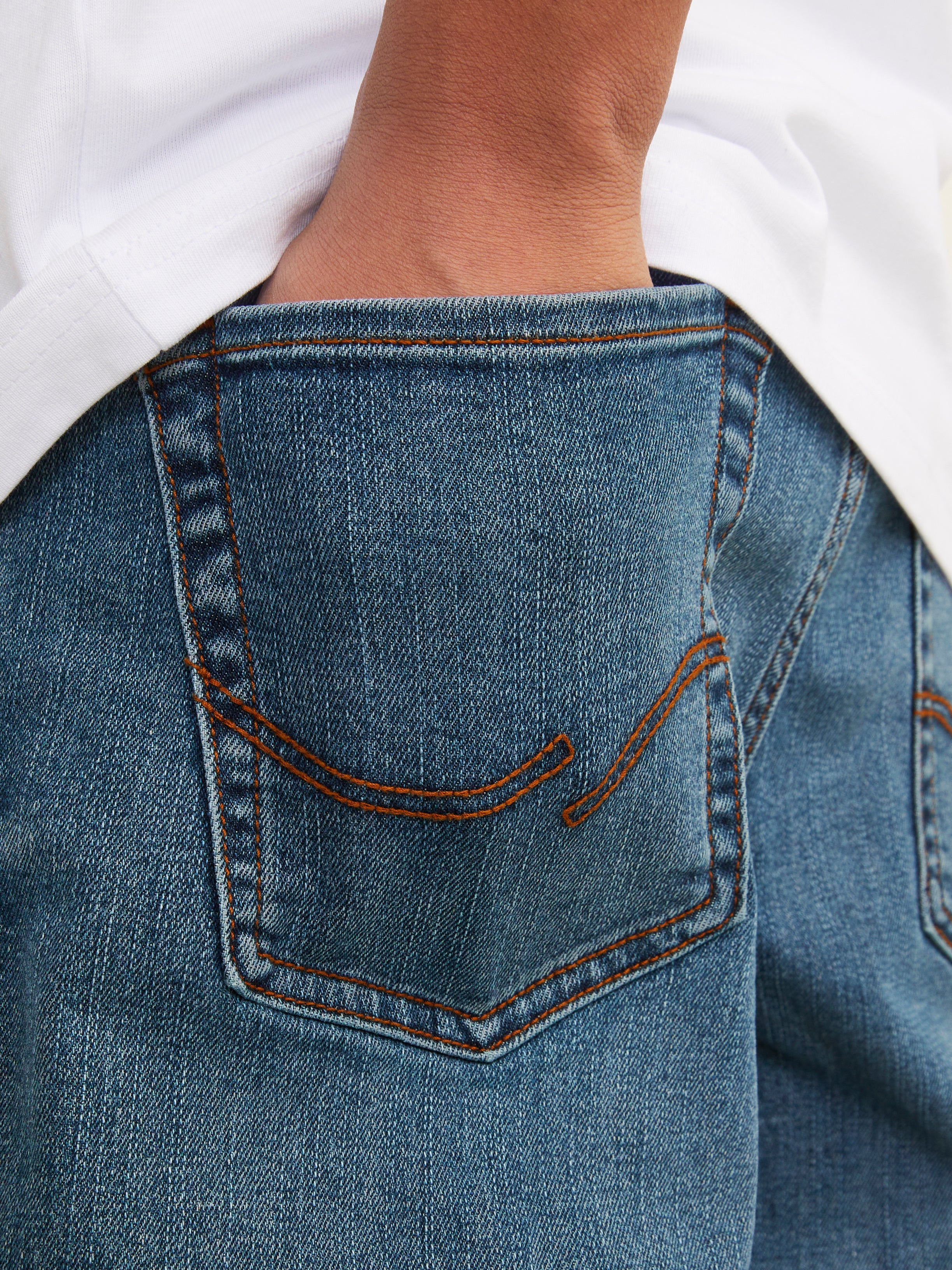 JACK & JONES JEANS INTELLIGENCE regular fit jeans JJICLARK JJORIGINAL blue denim