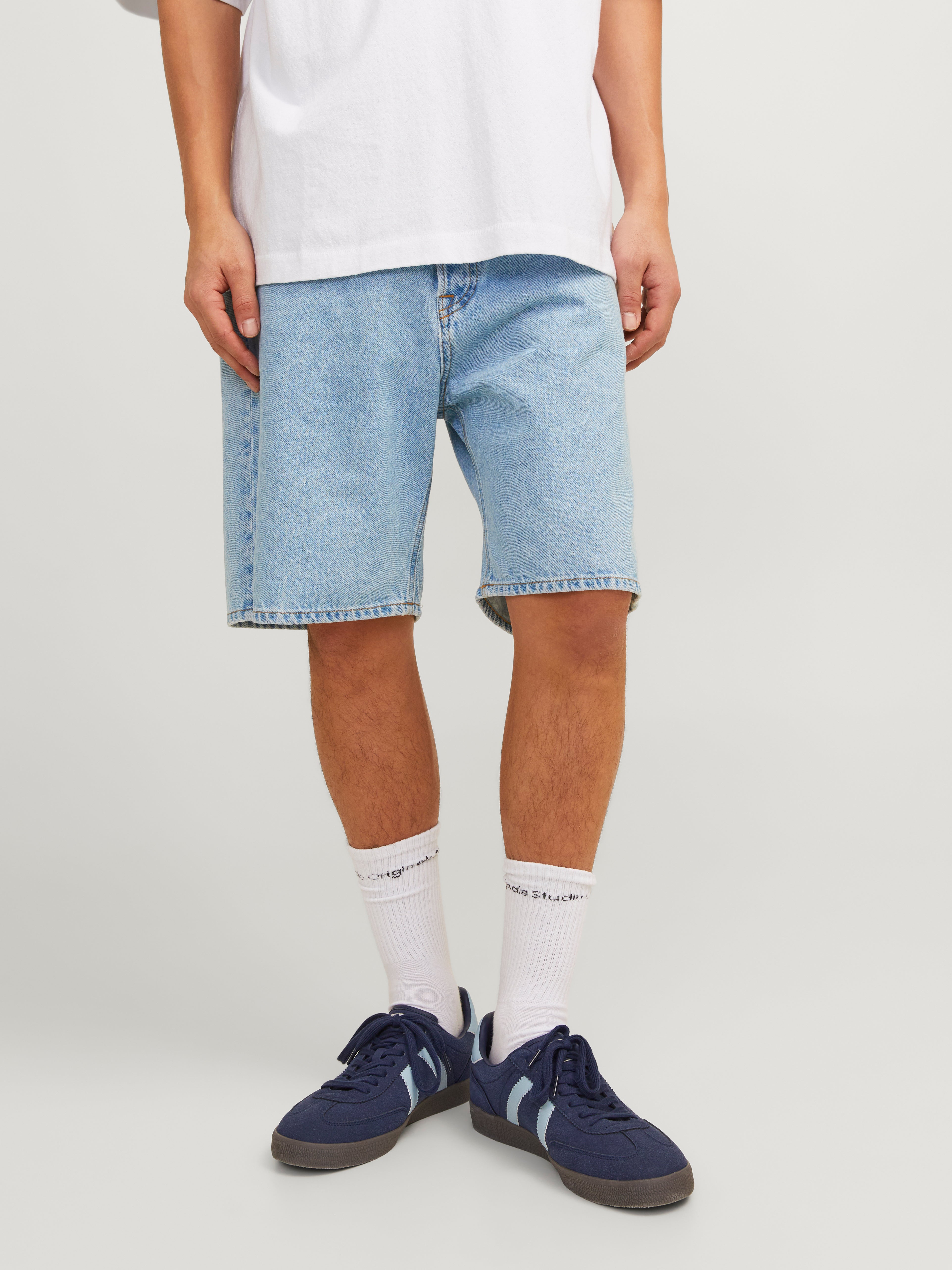 Jack & Jones Loose Fit Džínové kraťasy -Blue Denim - 12249063