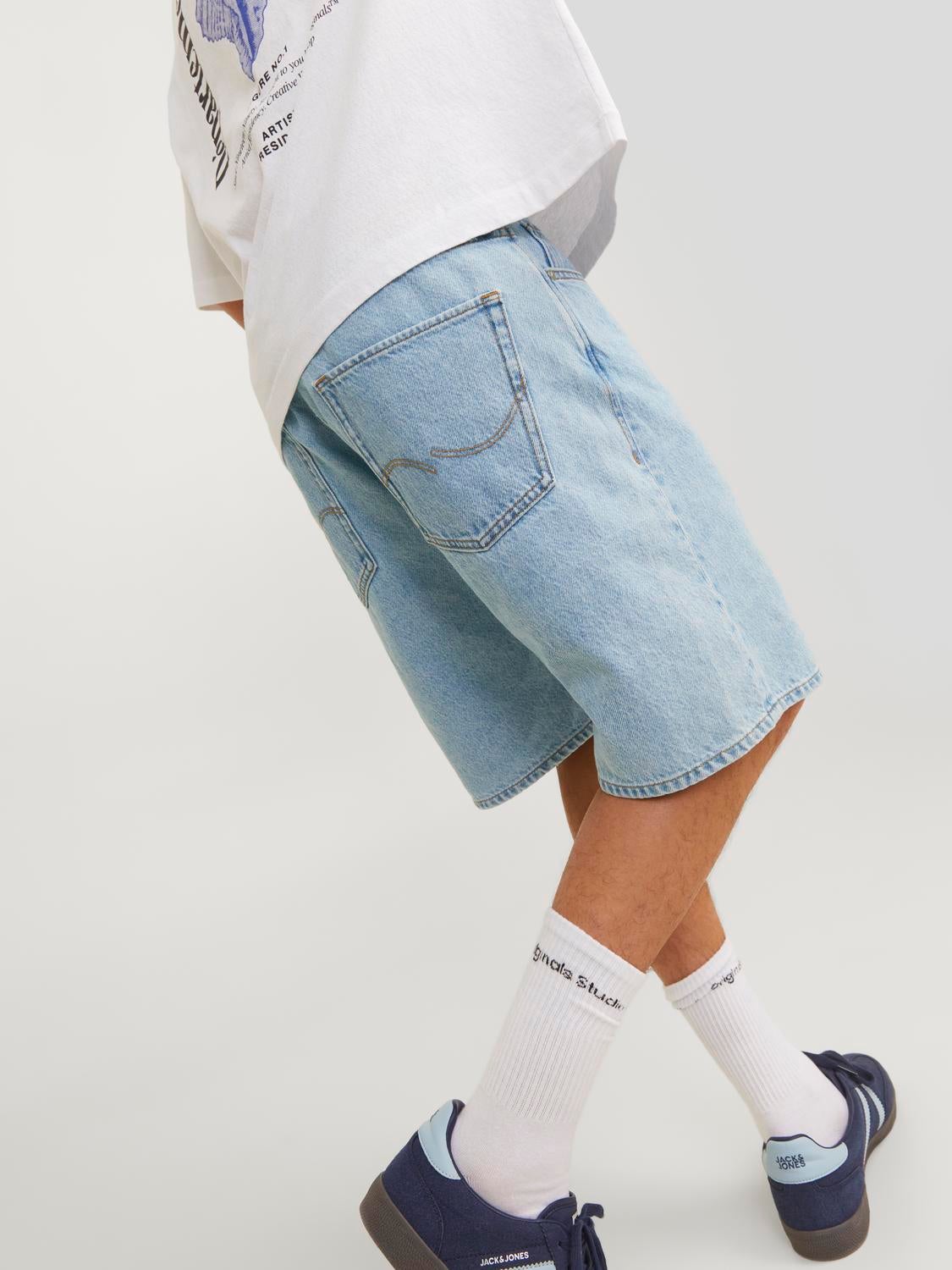 Relaxed Fit Denim shorts | White | Jack & Jones®