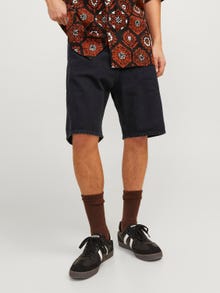 Jack & Jones Loose Fit Denim shorts -Black Denim - 12249068