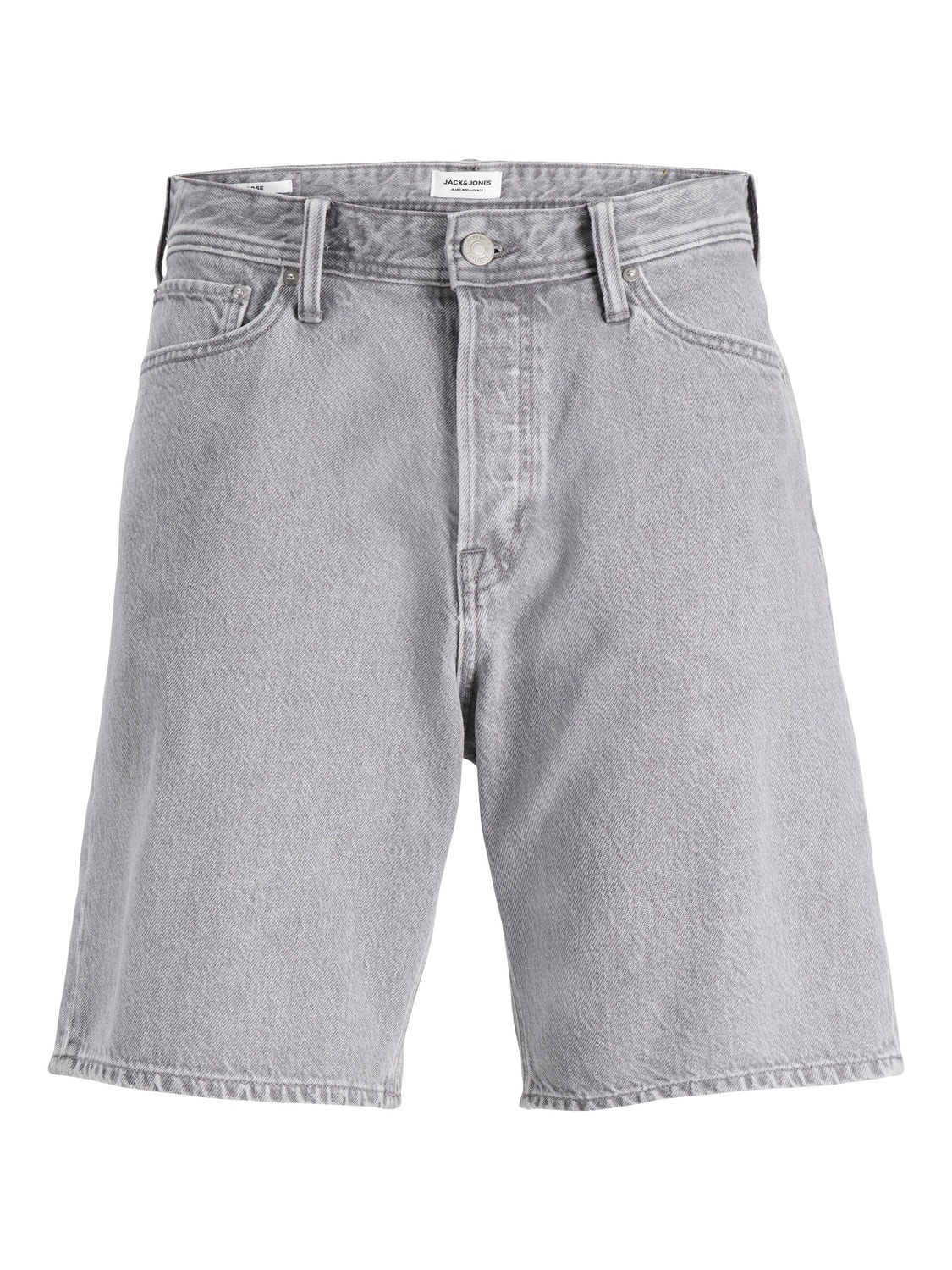 Jack & Jones Loose Fit Jeans Shorts -Grey Denim - 12249069