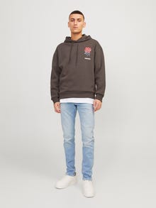 Jack & Jones JJIGLENN JJICON JJ 259 50SPS NOOS Priglundantys džinsai -Blue Denim - 12249071