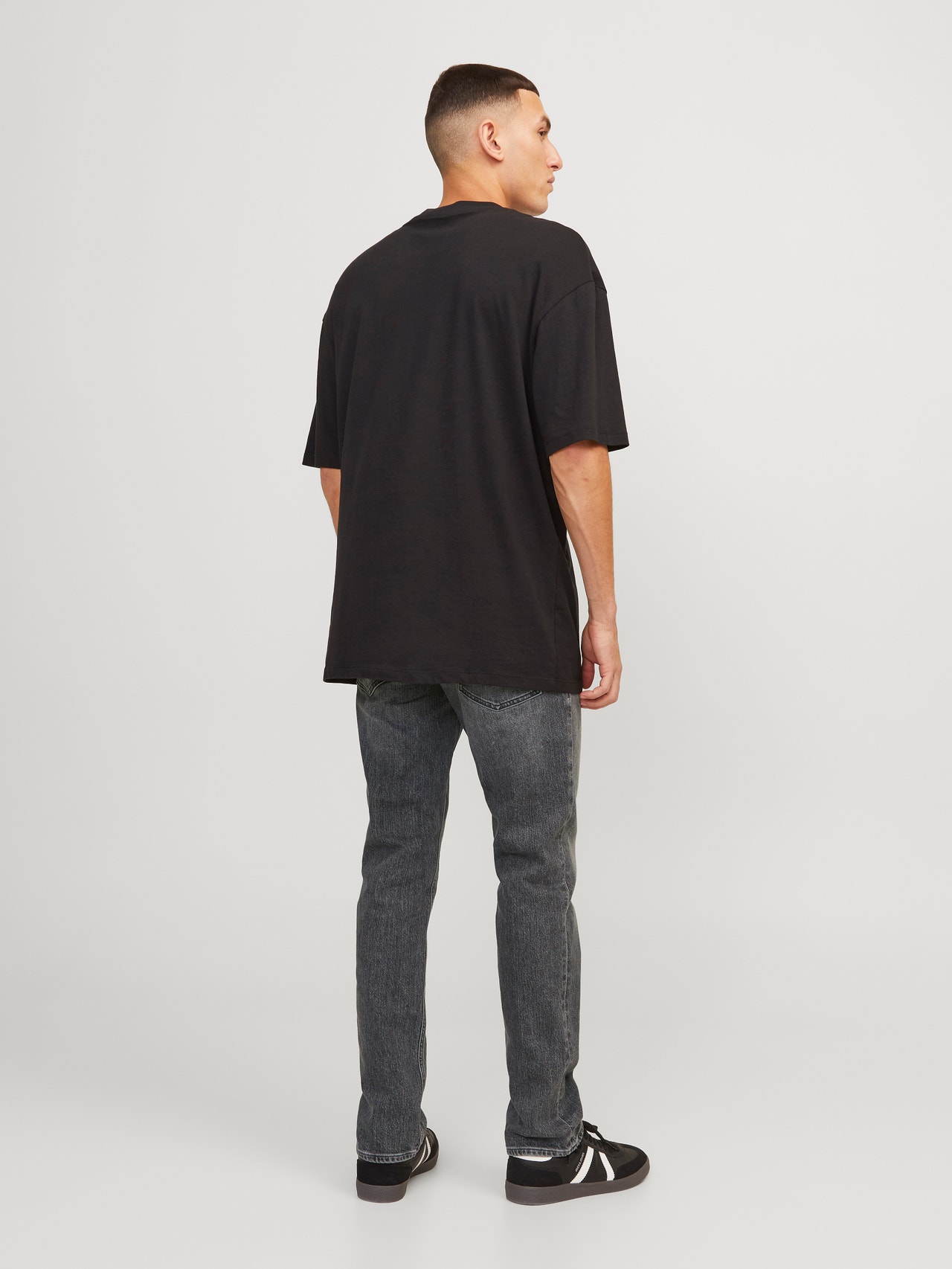 Jack & Jones JJITIM JJORIGINAL AM 444 Slim straight fit farmer -Grey Denim - 12249072