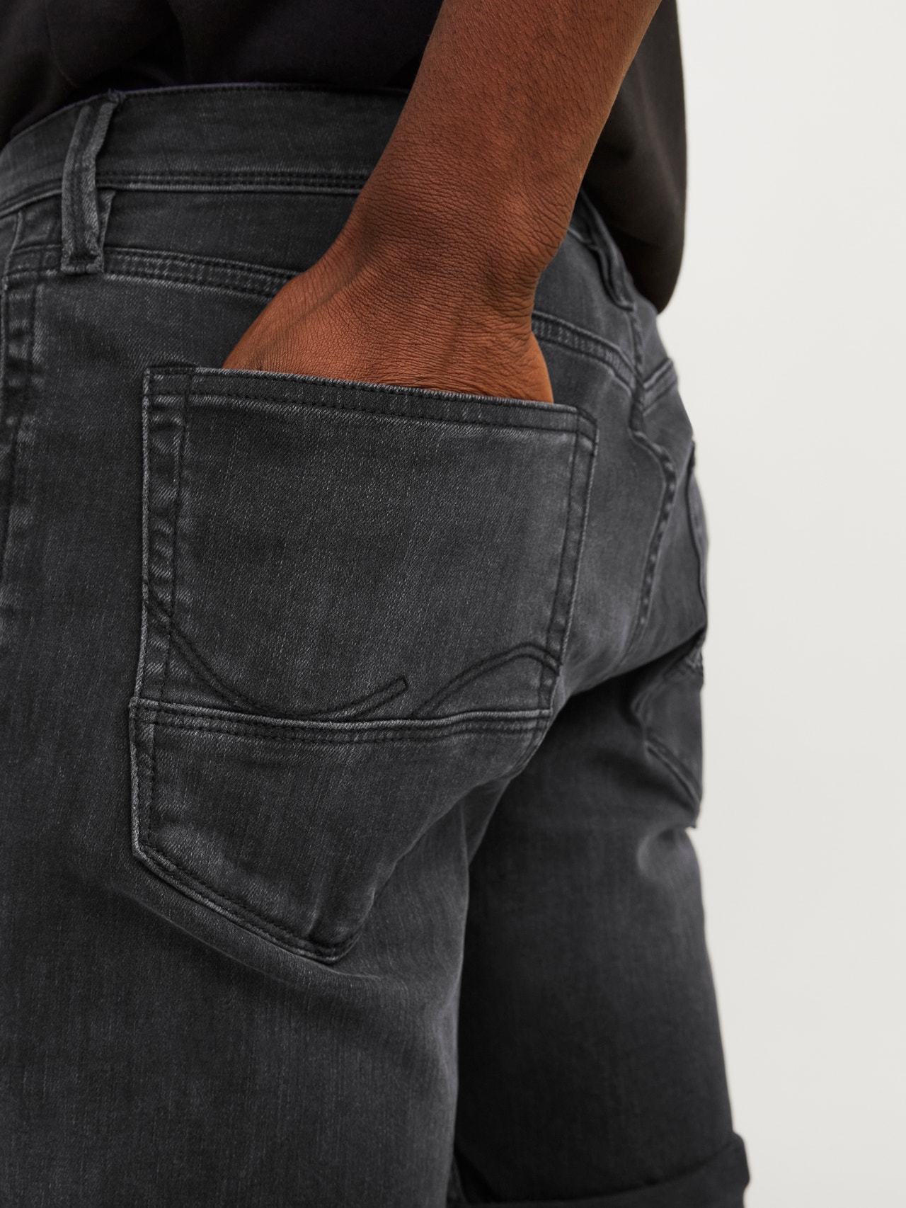 Jack & Jones Regular Fit Denim shorts -Black Denim - 12249085