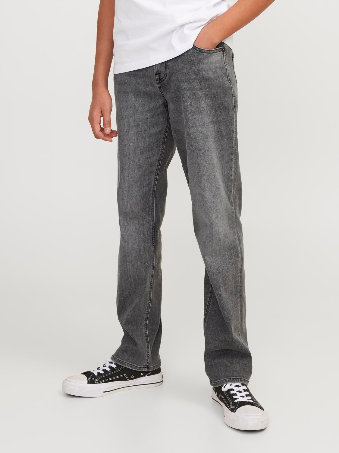 Jack & Jones JJICLARK JJORIG STRETCH SQ 349 SN Regular fit Jeans Voor jongens -Grey Denim - 12249093
