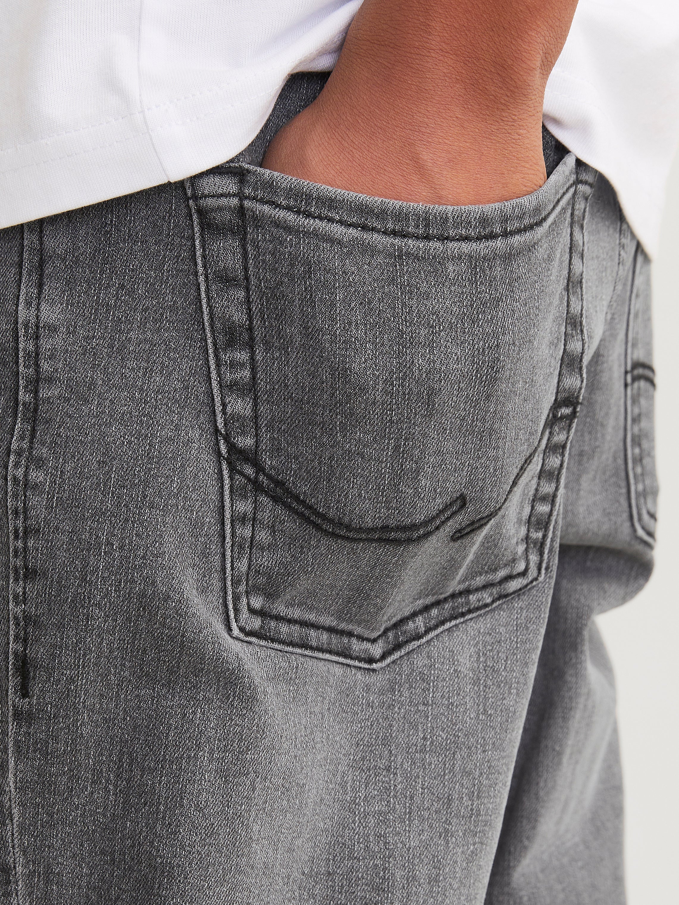 Diesel Krooley Child Jeans In Stretch Cotton 00j3ajkxbl4 Black Denim 00j3ajkxbl4 P36015 1