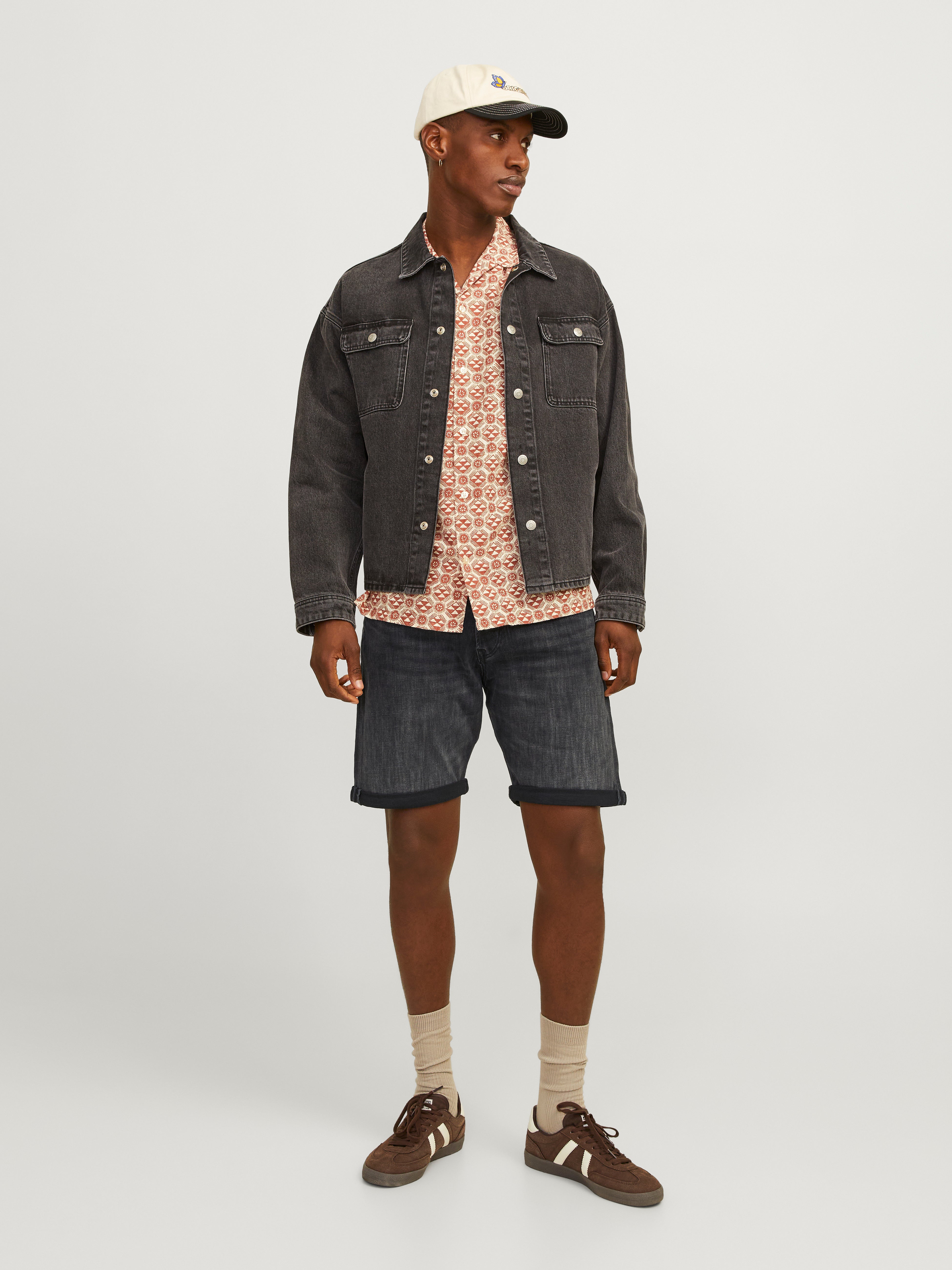 Relaxed Fit Jeans-Shorts