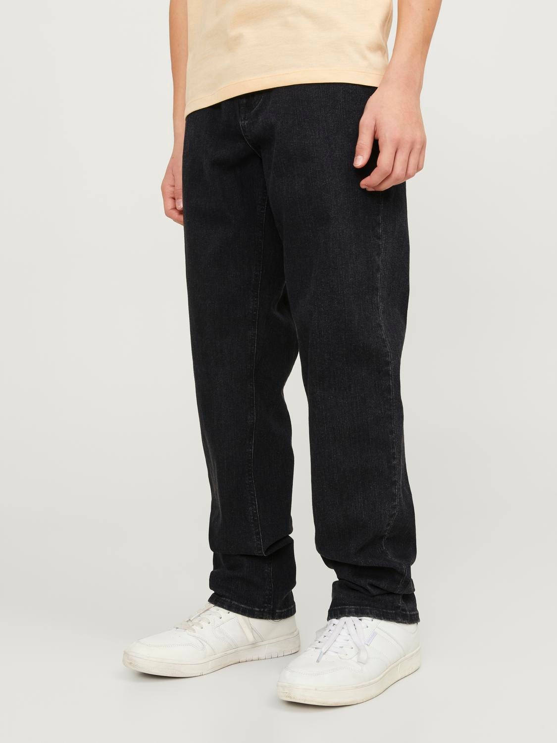 Jack & Jones JJICLARK JJORIG STRETCH SQ 356 Regular fit jeans For boys -Black Denim - 12249101