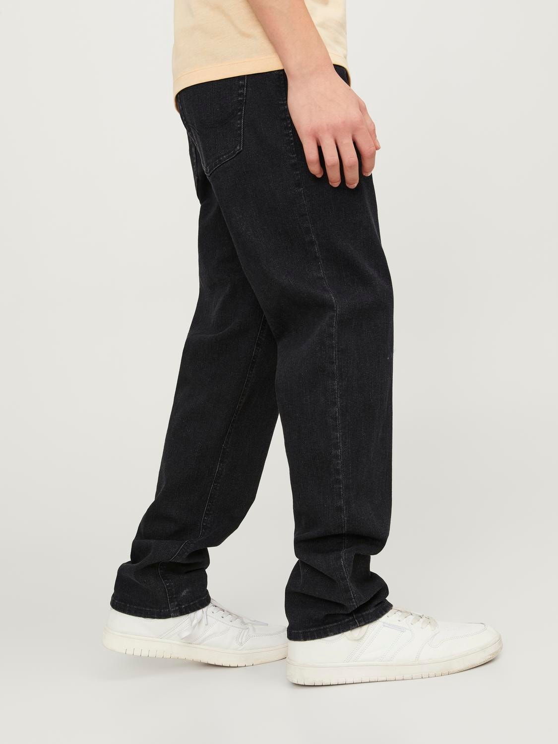 Jack & Jones JJICLARK JJORIG STRETCH SQ 356 Regular fit Jeans Voor jongens -Black Denim - 12249101