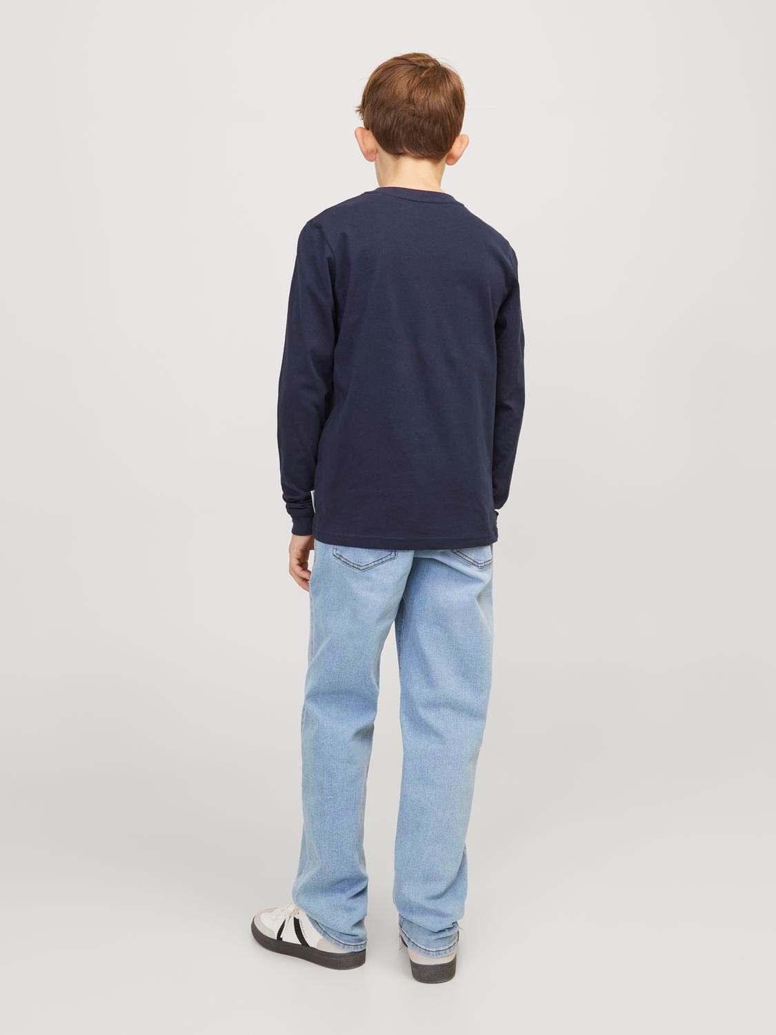 Jack & Jones JJICLARK JJORIG STRETCH SQ 702 SN Regular fit jeans For boys -Blue Denim - 12249108