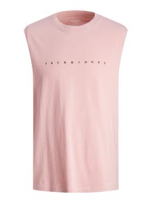 Jack & Jones Printet Crew neck T-shirt -Pink Nectar - 12249131