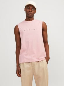 Jack & Jones Printed Crew neck T-shirt -Pink Nectar - 12249131
