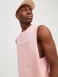 Jack & Jones Gedruckt Rundhals T-shirt -Pink Nectar - 12249131