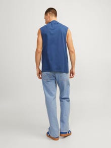 Jack & Jones Bedrukt Ronde hals T-shirt -Ensign Blue - 12249131
