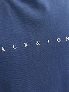 Jack & Jones Nadruk Okrągły dekolt T-shirt -Ensign Blue - 12249131