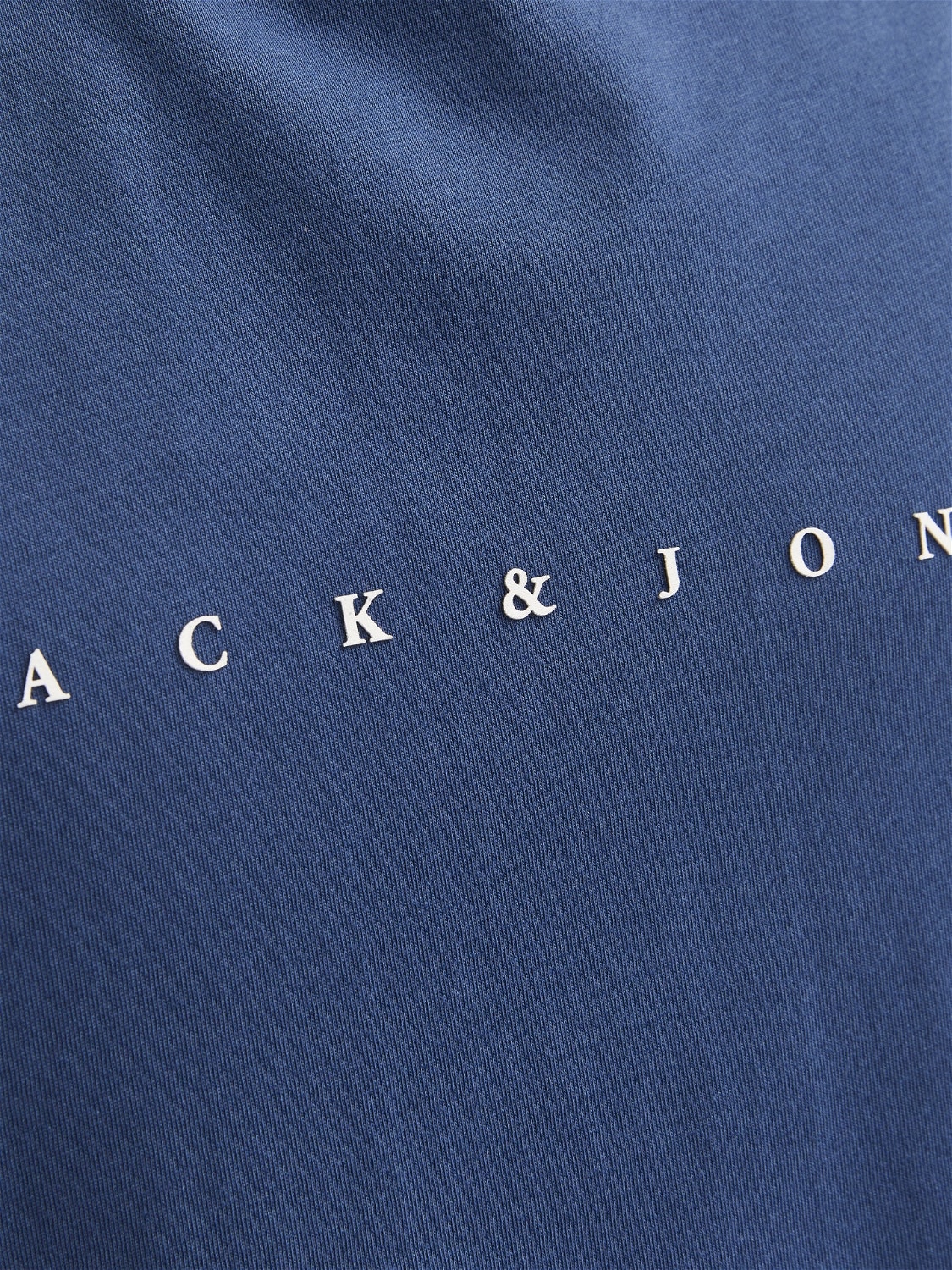 Jack & Jones Spausdintas raštas Apskritas kaklas Berankoviai marškinėliai -Ensign Blue - 12249131