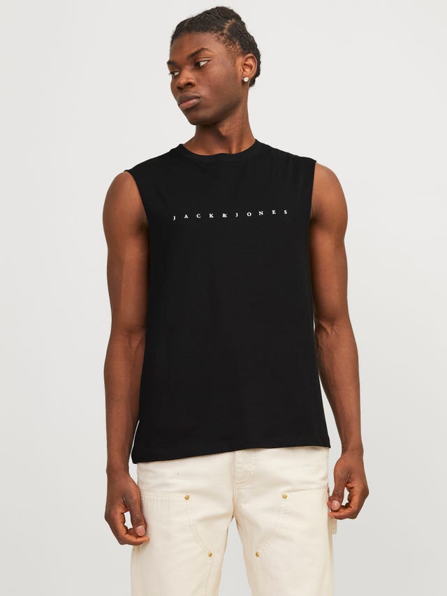 Jack & Jones Bedrukt Ronde hals Tank top - 12249131